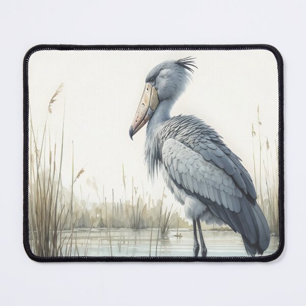 Item preview, Shoebill in Quiet Swamp designed and sold by RubisLeaf.