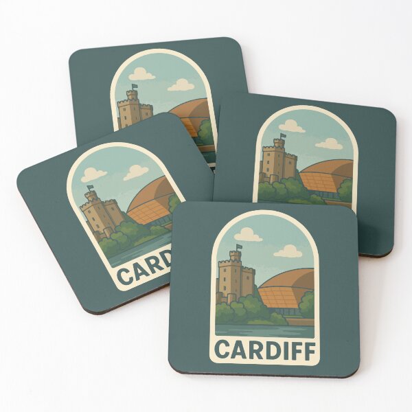 Item preview, Cardiff Travel Souvenir Sticker designed and sold by rogue-design.