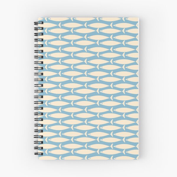 Item preview, Coastal Fish Mid Century Minimalist Pattern in Blue designed and sold by kierkegaard.