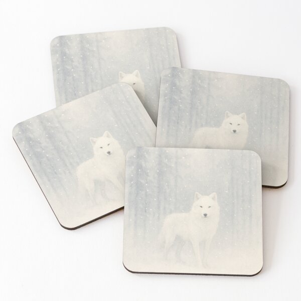 Item preview, Arctic Spirit: White Wolf in a Winter Wonderland designed and sold by ArtfulZuzu.