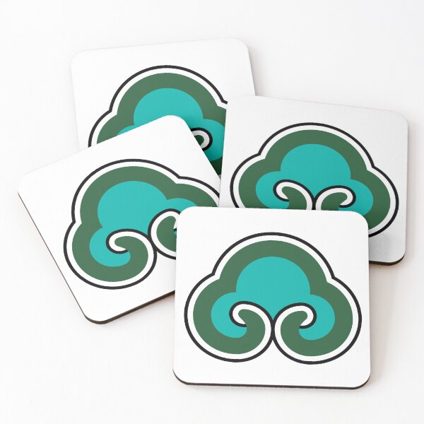 Item preview, Dancheong; green and turquoise motif. designed and sold by Rajoletta.