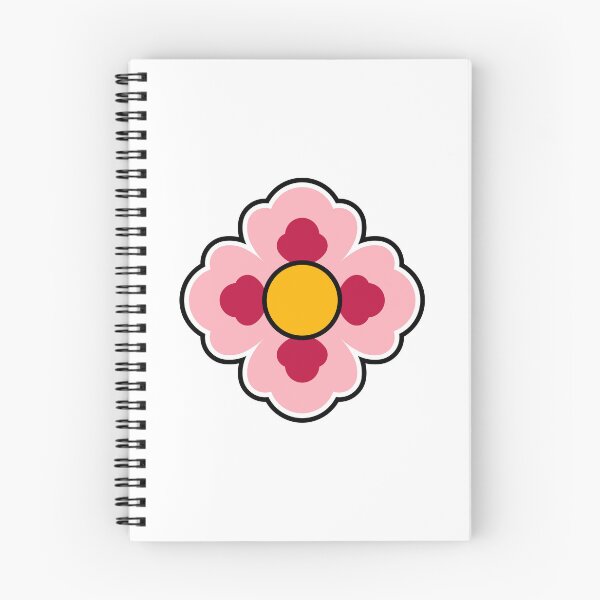 Item preview, Dancheong; four-petal pink flower designed and sold by Rajoletta.