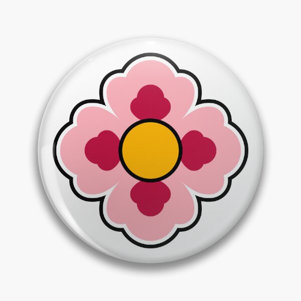 Item preview, Dancheong; four-petal pink flower designed and sold by Rajoletta.