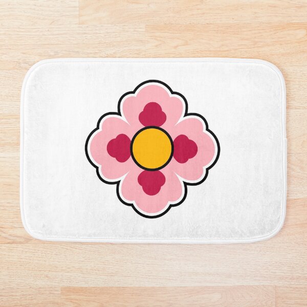 Item preview, Dancheong; four-petal pink flower designed and sold by Rajoletta.