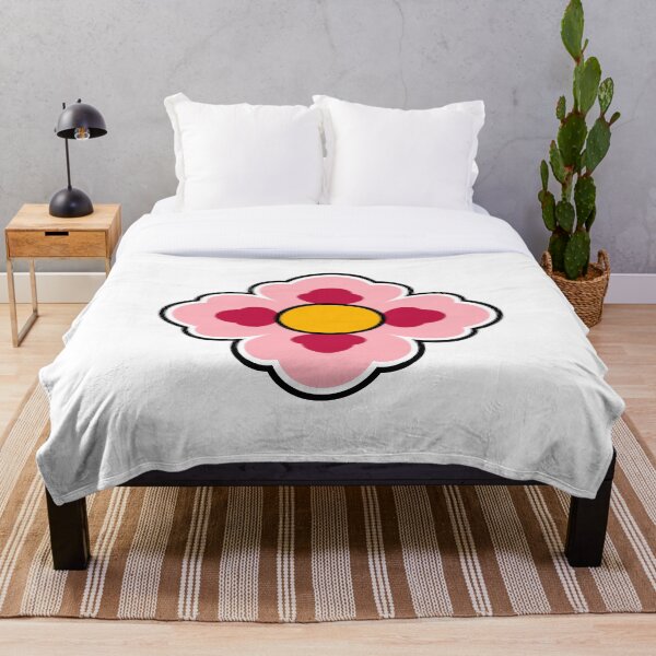 Item preview, Dancheong; four-petal pink flower designed and sold by Rajoletta.