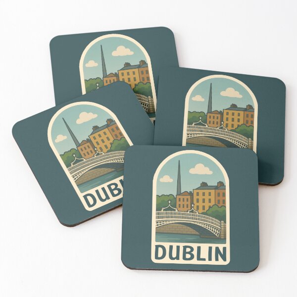 Artikelvorschau, Dublin Reise-Souvenir-Aufkleber entworfen und verkauft von rogue-design.