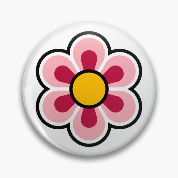 Item preview, Dancheong; six-petal pink flower. designed and sold by Rajoletta.