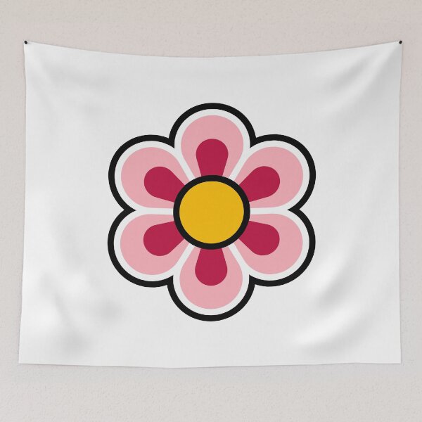 Item preview, Dancheong; six-petal pink flower. designed and sold by Rajoletta.