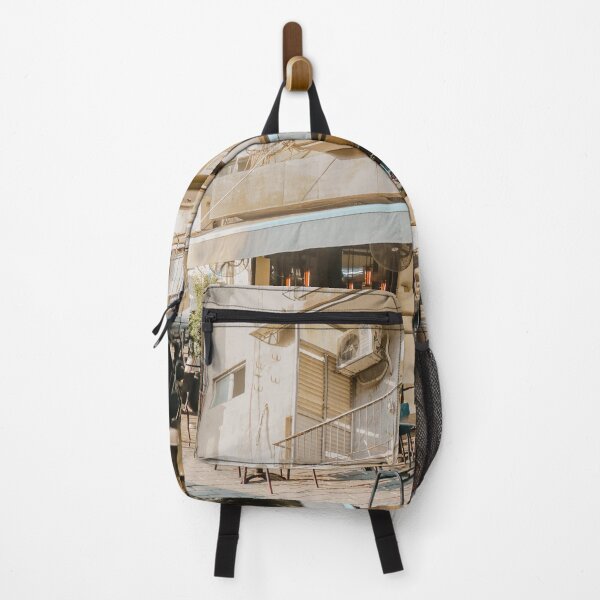Item preview, Tel Aviv cafe, falafel place, Israel street, urban photography in neutral colors designed and sold by Prints Actually.