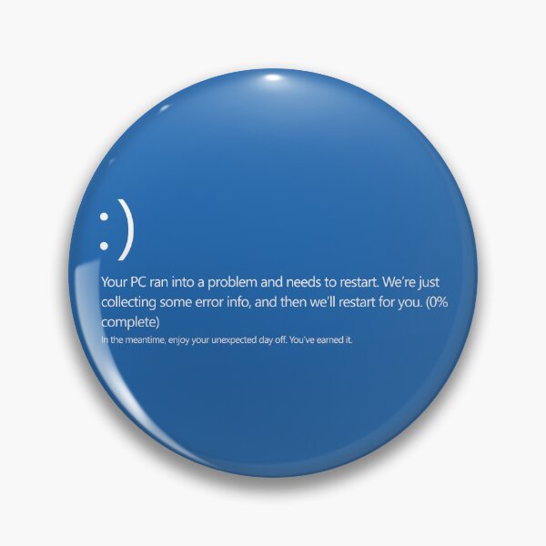 Item preview, Blue Screen of Day Off – Funny Tech Error Parody designed and sold by NiceHatHarry.