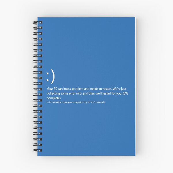 Item preview, Blue Screen of Day Off – Funny Tech Error Parody designed and sold by NiceHatHarry.