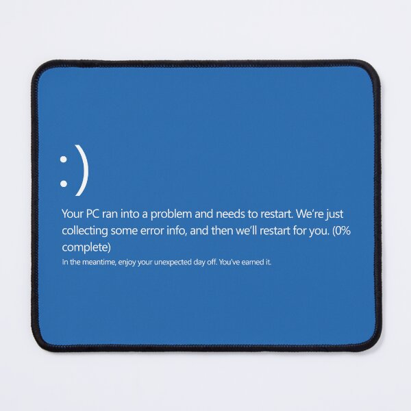 Item preview, Blue Screen of Day Off – Funny Tech Error Parody designed and sold by NiceHatHarry.