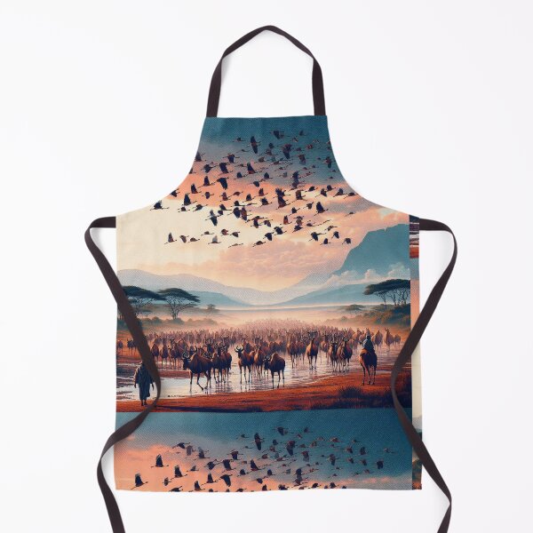 Item preview,  Masai Mara Migration in Pixels designed and sold by PrintAfricanArt.