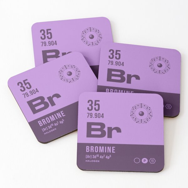 Item preview, 35 Bromine Periodic Table Element Dark designed and sold by VoodooCircus.