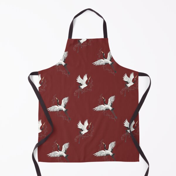 Item preview, White Japanese Cranes with Cherry Blossoms designed and sold by tee4shirt.
