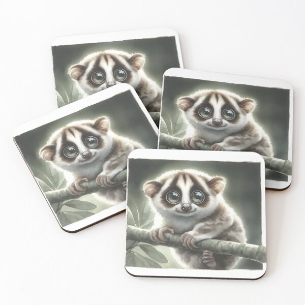 Item preview, Slow Loris in Forest Light designed and sold by RubisLeaf.