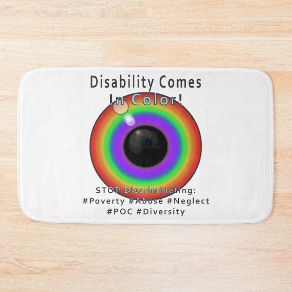 Item preview, Disability Comes In Color, hand made graphic with text designed and sold by AK-Hevonen.