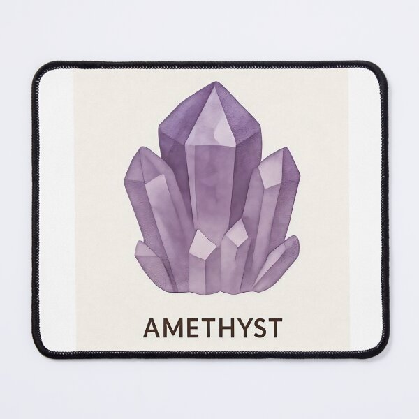 Item preview, Amethyst Crystal – Magical Purple Gemstone Design for Stickers, T-Shirts & Mugs designed and sold by JuliJoy.