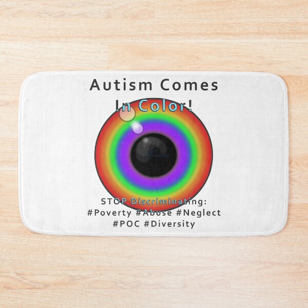 Item preview, Autism Comes In Color, hand made graphic with text designed and sold by AK-Hevonen.