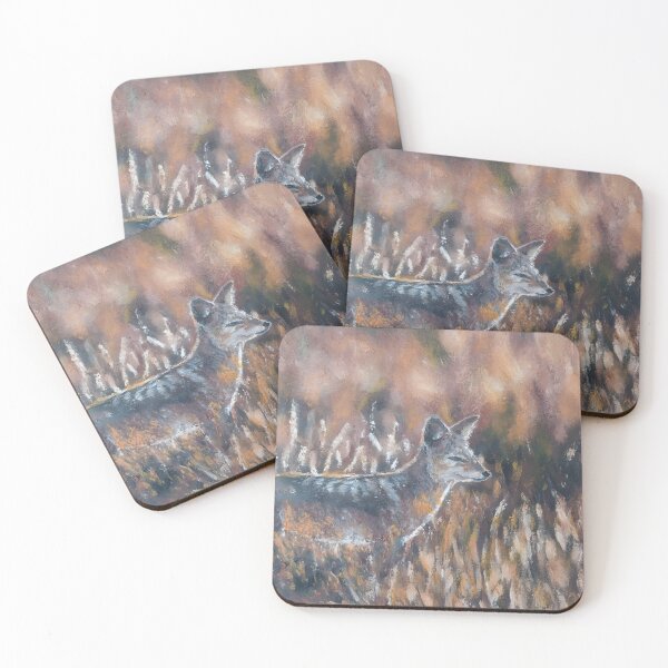 Item preview, black-backed jackal amidst dried reeds.  designed and sold by ChristelsArtGallery.