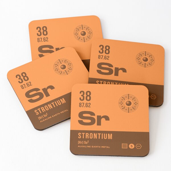 Item preview, 38 Strontium Periodic Table Element Dark designed and sold by VoodooCircus.