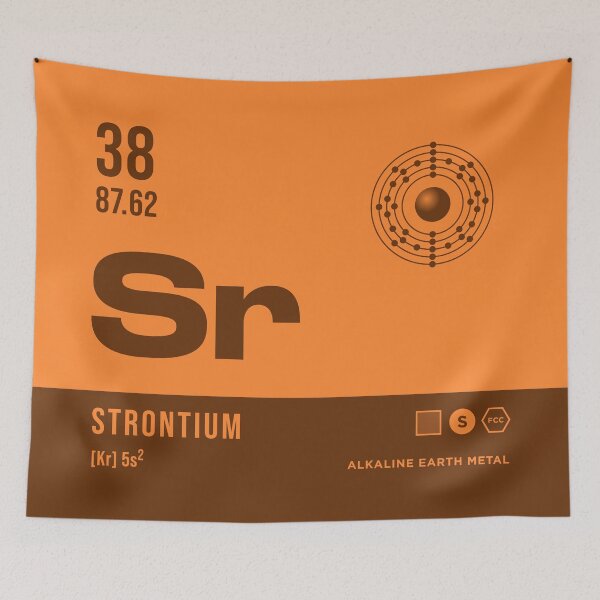 Item preview, 38 Strontium Periodic Table Element Dark designed and sold by VoodooCircus.
