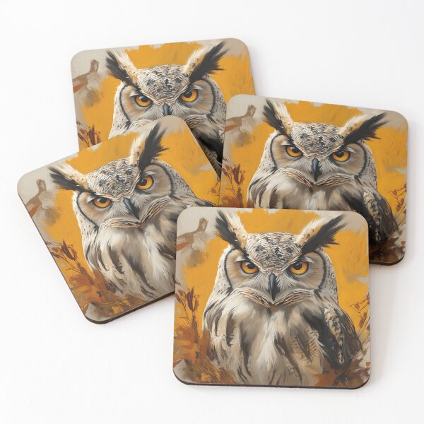 Item preview, Stunning Owl bird Painting for Home & Office designed and sold by LazyOwlStore.