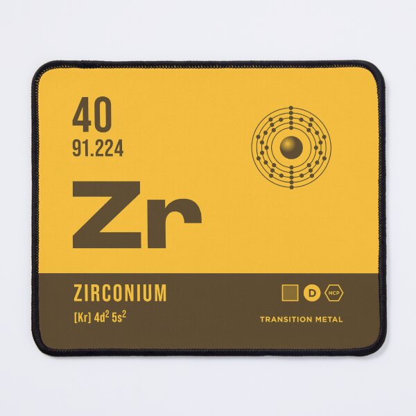 Item preview, 40 Zirconium Periodic Table Element Dark designed and sold by VoodooCircus.