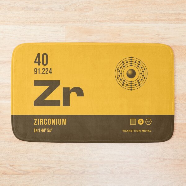 Item preview, 40 Zirconium Periodic Table Element Dark designed and sold by VoodooCircus.