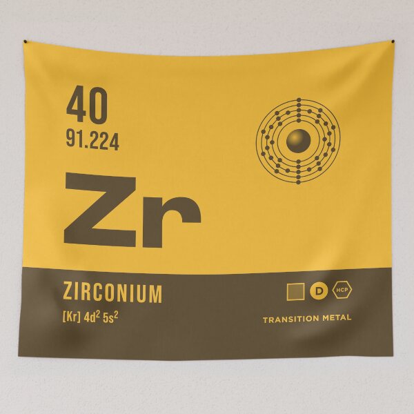 Item preview, 40 Zirconium Periodic Table Element Dark designed and sold by VoodooCircus.