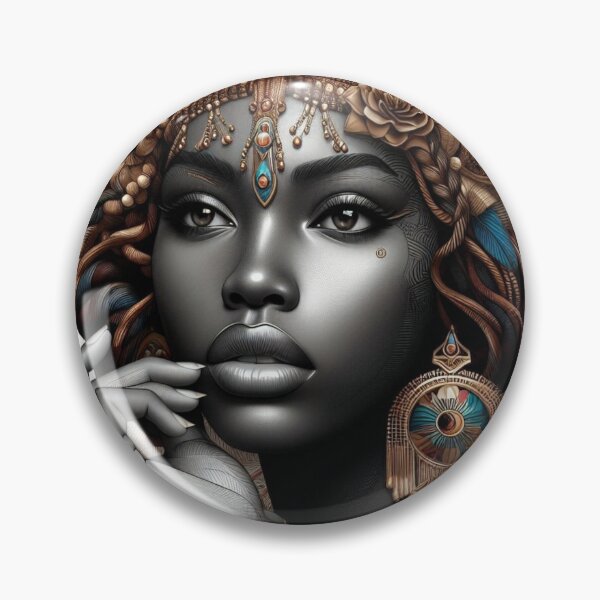 Item preview, An African Woman Adorned With Ornaments. designed and sold by PrintAfricanArt.