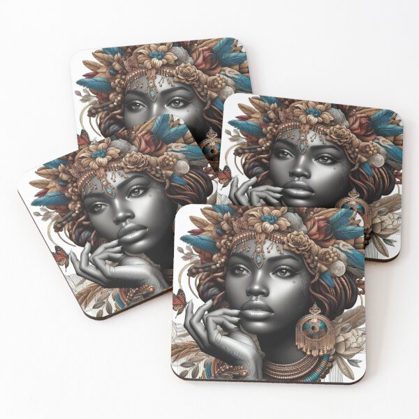 Item preview, An African Woman Adorned With Ornaments. designed and sold by PrintAfricanArt.