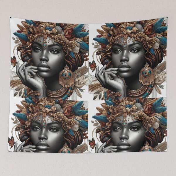 Item preview, An African Woman Adorned With Ornaments. designed and sold by PrintAfricanArt.