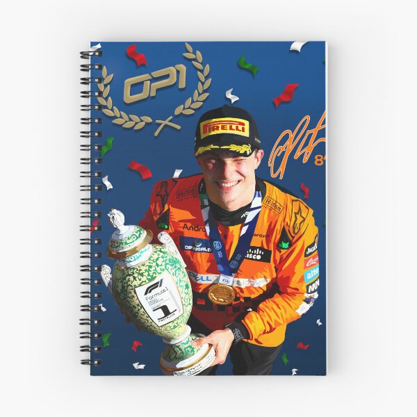 Item preview, Oscar Piastri 1st Win Digital Portrait designed and sold by lineandlunar.