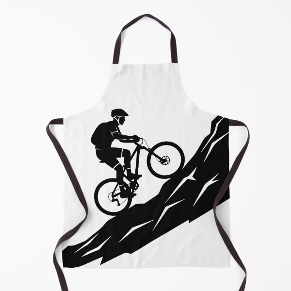 Item preview, Mountain Biker Climbing Steep Trail Silhouette designed and sold by AFernandesDSG.