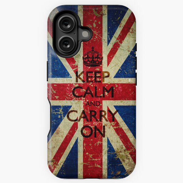 Item preview, Grunge Keep Calm and Carry On Union Jack designed and sold by itsjensworld.