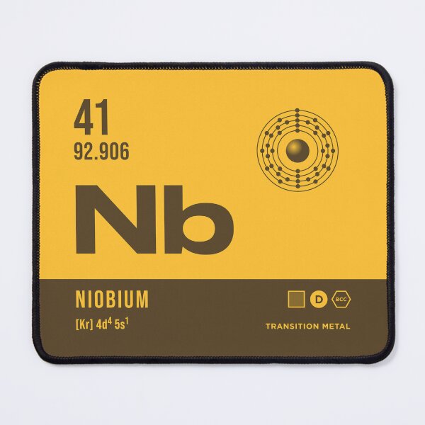 Item preview, 41 Niobium Periodic Table Element Dark designed and sold by VoodooCircus.