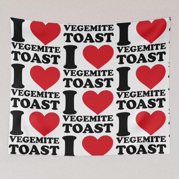 Item preview, I Love Vegemite Toast – Funny Aussie Breakfast Design designed and sold by EmeraldeaArt.
