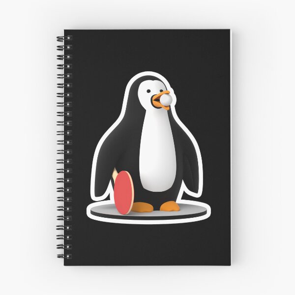 Item preview, Table tennis ping pong penguin with white border designed and sold by lathspell.