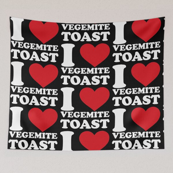 Item preview, I Love Vegemite Toast – Funny Aussie Breakfast white Design designed and sold by EmeraldeaArt.