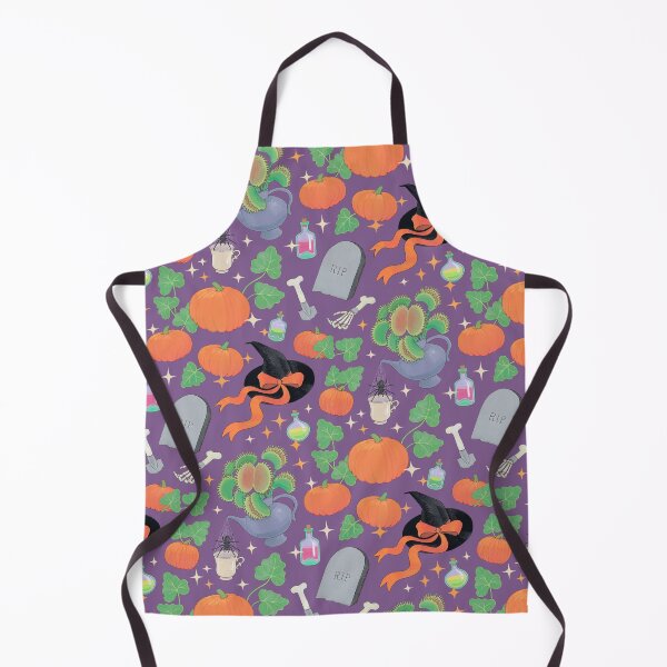 Item preview, Cottagecore Halloween Pattern with Venus Flytrap designed and sold by AycaAtalay.