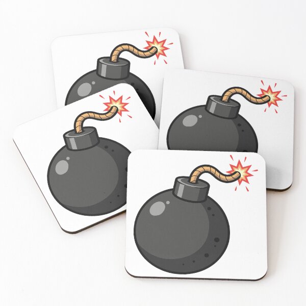 Item preview, Cartoon-Style Bomb with Lit Fuse designed and sold by AFernandesDSG.