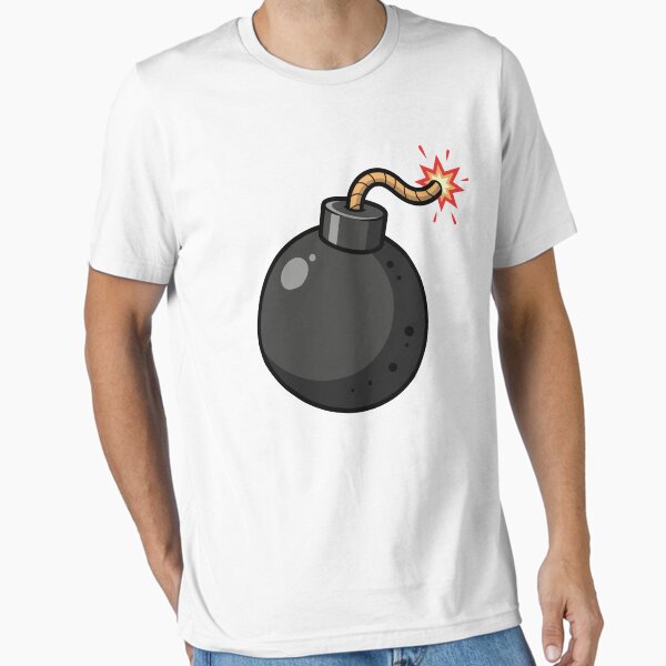Item preview, Cartoon-Style Bomb with Lit Fuse designed and sold by AFernandesDSG.