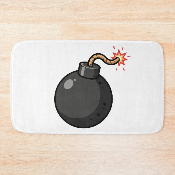 Item preview, Cartoon-Style Bomb with Lit Fuse designed and sold by AFernandesDSG.
