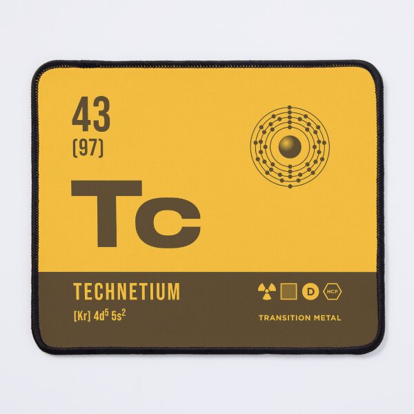 Item preview, 43 Technetium Periodic Table Element Dark designed and sold by VoodooCircus.