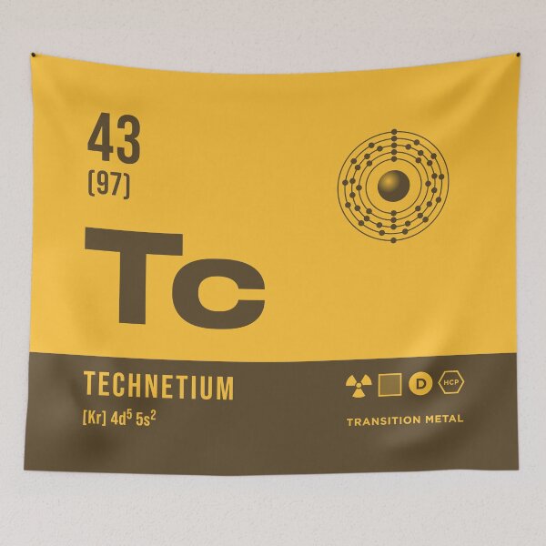 Item preview, 43 Technetium Periodic Table Element Dark designed and sold by VoodooCircus.