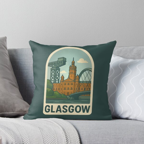 Artikelvorschau, Glasgow Reise-Souvenir-Aufkleber entworfen und verkauft von rogue-design.