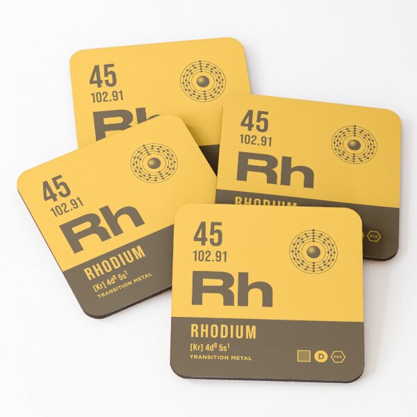 Item preview, 45 Rhodium Periodic Table Element Dark designed and sold by VoodooCircus.