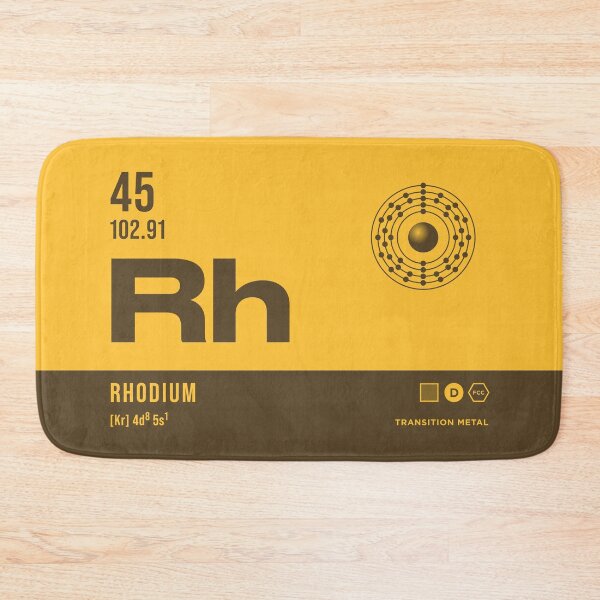 Item preview, 45 Rhodium Periodic Table Element Dark designed and sold by VoodooCircus.