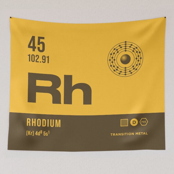 Item preview, 45 Rhodium Periodic Table Element Dark designed and sold by VoodooCircus.